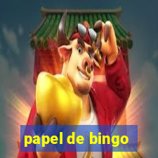 papel de bingo